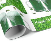 St. Patrick's Day Wrapping Paper Beer Cadeaupapier (Rol Hoek)