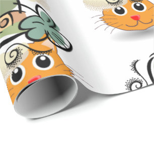 St. Patrick's Day Wrapping Paper Cat Cadeaupapier