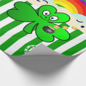St. Patrick's Day Wrapping Paper Clover Cadeaupapier (Hoek)