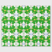 St. Patrick's Day Wrapping Paper Clover Cadeaupapier (Vlak)