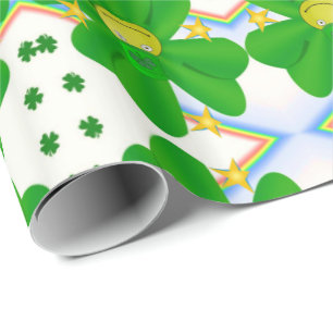 St. Patrick's Day Wrapping Paper Clover Cadeaupapier