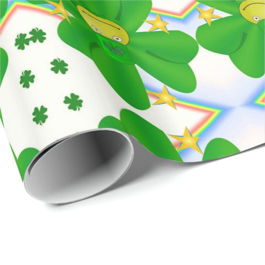 St. Patrick's Day Wrapping Paper Clover Cadeaupapier (Rol Hoek)