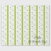St. Patrick's Day Wrapping Paper Clover Cadeaupapier (Vlak)