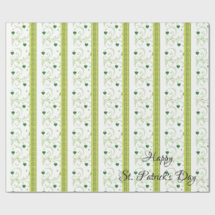 St. Patrick's Day Wrapping Paper Clover Cadeaupapier