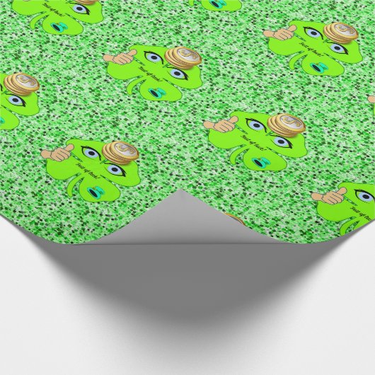 St. Patrick's Day Wrapping Paper Clover Cadeaupapier (Hoek)