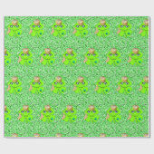 St. Patrick's Day Wrapping Paper Clover Cadeaupapier (Vlak)