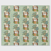St. Patrick's Day Wrapping Paper Dog Cadeaupapier (Vlak)