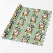 St. Patrick's Day Wrapping Paper Dog Cadeaupapier (Uitgerold)