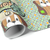 St. Patrick's Day Wrapping Paper Dog Cadeaupapier (Rol Hoek)