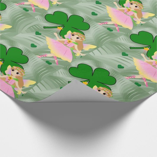 St. Patrick's Day Wrapping Paper Fairy Cadeaupapier (Hoek)
