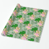 St. Patrick's Day Wrapping Paper Fairy Cadeaupapier (Uitgerold)
