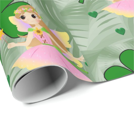 St. Patrick's Day Wrapping Paper Fairy Cadeaupapier (Rol Hoek)