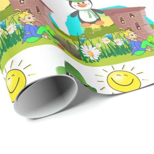 St. Patrick's Day Wrapping Paper Penguin Cadeaupapier (Rol Hoek)