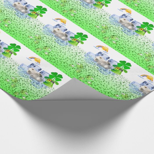 St. Patrick's Day Wrapping Paper Polar Beer Cadeaupapier (Hoek)