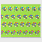 St. Patrick's Day Wrapping Paper Rainbow Cadeaupapier (Vlak)