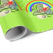 St. Patrick's Day Wrapping Paper Rainbow Cadeaupapier (Rol Hoek)
