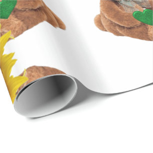St. Patrick's Day Wrapping Paper Teddy Bear Cadeaupapier