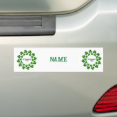 St Patrick's Day Wreath Thunder_Cove Bumpersticker (Op auto)