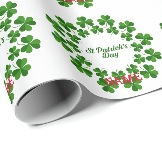 St Patrick's Day Wreath Thunder_Cove Cadeaupapier (Rol Hoek)