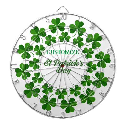 St Patrick's Day Wreath Thunder_Cove Dartbord (Voorkant)