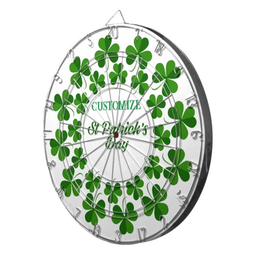 St Patrick's Day Wreath Thunder_Cove Dartbord (Voorkant Rechts)