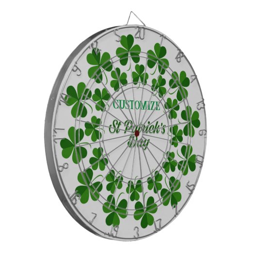 St Patrick's Day Wreath Thunder_Cove Dartbord (Voorkant Links)