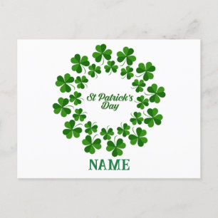 St Patrick's Day Wreath Thunder_Cove Feestdagenkaart