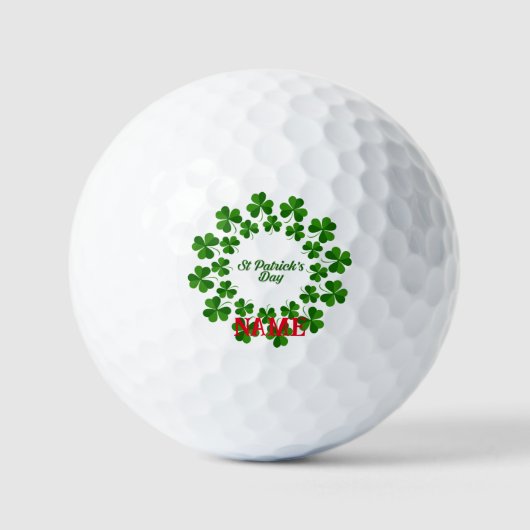 St Patrick's Day Wreath Thunder_Cove Golfballen (Voorkant)