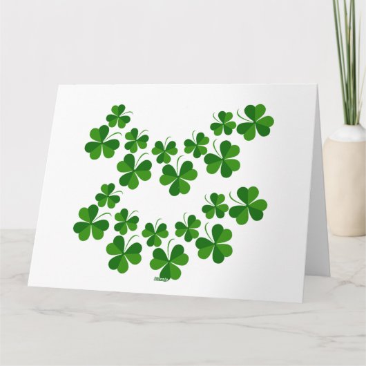 St Patrick's Day Wreath Thunder_Cove Kaart (Achterkant)