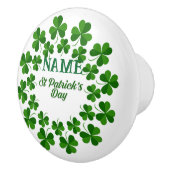 St Patrick's Day Wreath Thunder_Cove Keramische Knop (Rechts)