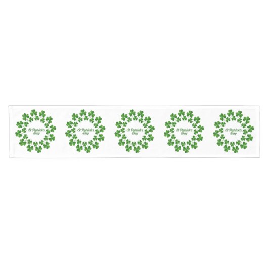 St Patrick's Day Wreath Thunder_Cove Korte Tafelloper (Horizontaal)