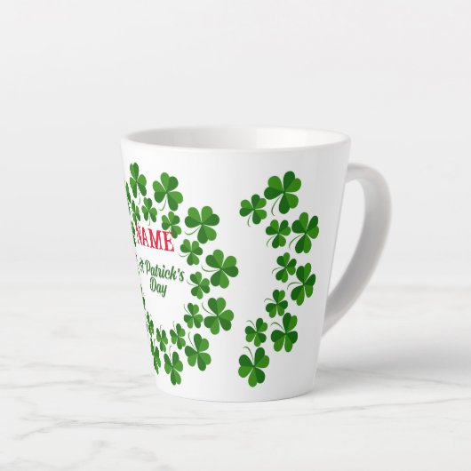 St Patrick's Day Wreath Thunder_Cove Latte Mok (Rechterhoek)