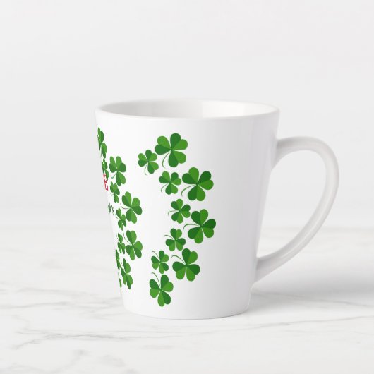 St Patrick's Day Wreath Thunder_Cove Latte Mok (Rechts)