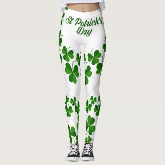 St Patrick's Day Wreath Thunder_Cove Leggings (Voorkant)