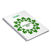St Patrick's Day Wreath Thunder_Cove Notitieboek (Rechterzijde)
