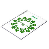 St Patrick's Day Wreath Thunder_Cove Notitieboek (Linkerzijde)