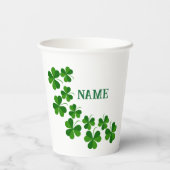 St Patrick's Day Wreath Thunder_Cove Papieren Bekers (Achterkant)