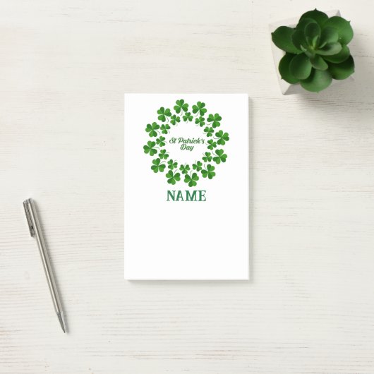 St Patrick's Day Wreath Thunder_Cove Post-it® Notes (Kantoor)
