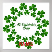 St Patrick's Day Wreath Thunder_Cove Poster (Voorkant)