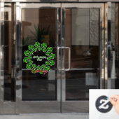 St Patrick's Day Wreath Thunder_Cove Raamsticker (Kantoordeur)