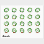 St Patrick's Day Wreath Thunder_Cove Ronde Sticker (Vel)