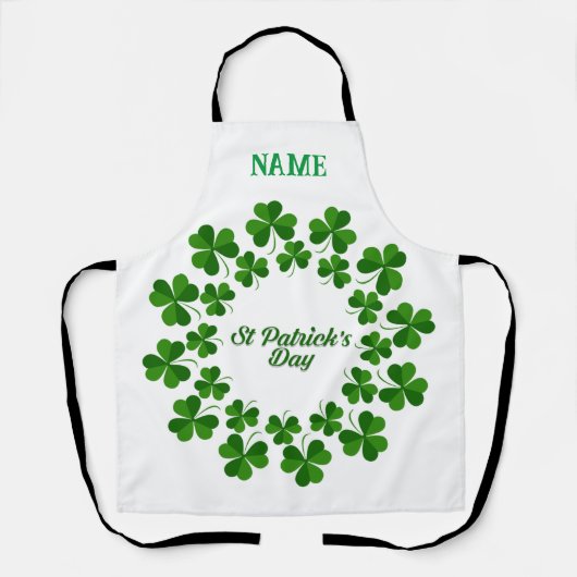 St Patrick's Day Wreath Thunder_Cove Schort (Voorkant)