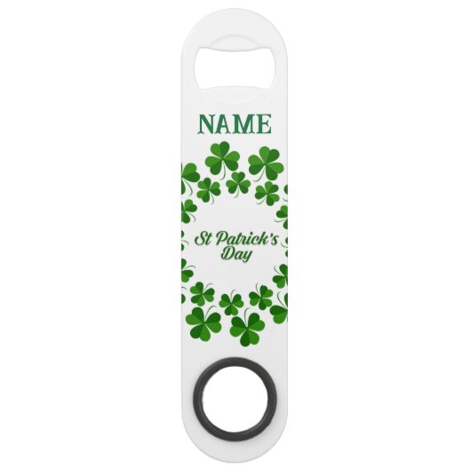 St Patrick's Day Wreath Thunder_Cove Speed Flessenopener (Voorkant)