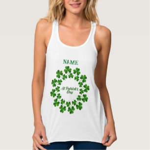 St Patrick's Day Wreath Thunder_Cove Tanktop
