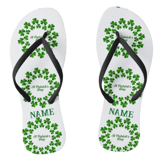 St Patrick's Day Wreath Thunder_Cove Teenslippers (Voetbed)