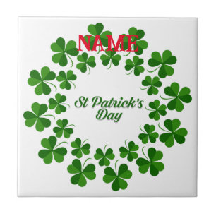 St Patrick's Day Wreath Thunder_Cove Tegeltje