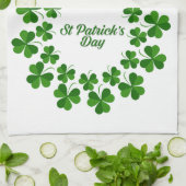 St Patrick's Day Wreath Thunder_Cove Theedoek (Gevouwen)