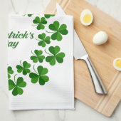 St Patrick's Day Wreath Thunder_Cove Theedoek (Quarter Fold)