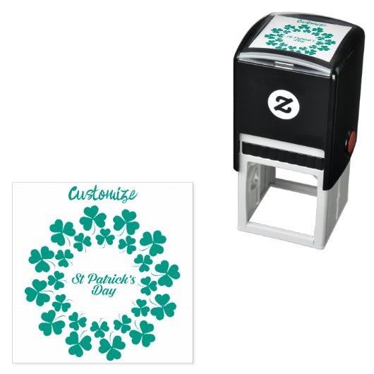 St Patrick's Day Wreath Thunder_Cove Zelfinktende Stempel (In situ)