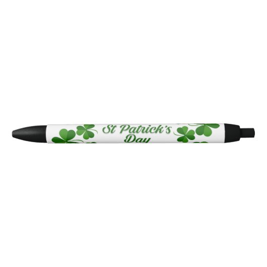 St Patrick's Day Wreath Thunder_Cove Zwarte Inkt Pen (Voorkant)